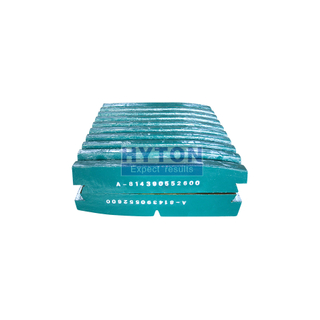 Wear Part Fixed Jaw Plate with Mn18+Cr26 Inserts HT-814390552600 Fit for Metso C145 Jaw Crusher 
