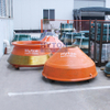Mantle Liner with Mn18+Titanium Carbide Inserts HT-N55209502 Suit to Metso HP6 Cone Crusher Wear Liner 