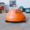 High Manganese Steel Parts Mn18 Mantle Liners HT-814318854300 Suit to Metso GP500 Cone Crusher Machine
