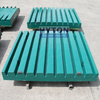 Metso C140 Jaw Crusher Spare Parts Mn18Cr2 Jaw Plate with High Chromium Alloy Insert 